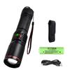 High Power Rechargeable 30W LED Tactical Flashlight Aluminum Alloy Telescopic Zoom Torch Lamp Outdoor Camping Fishing Lantern