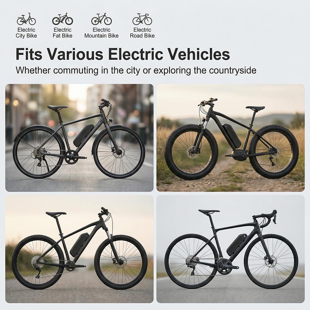 DE Stock 48V 13Ah Lithium-ion Electric Bike Battery, 2600mAh Cells with 30A BMS and XT60 Connector
