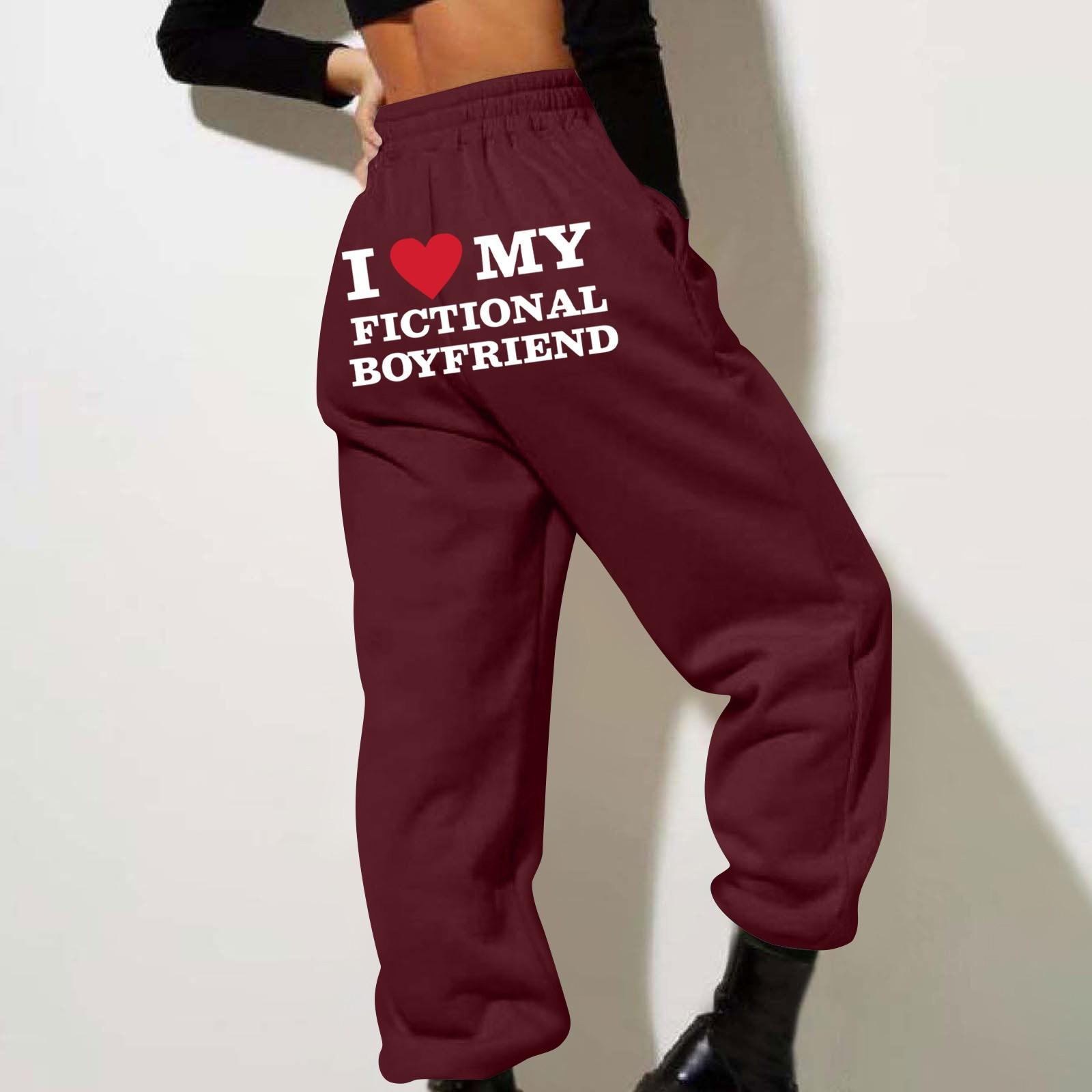 

Весенние и однотонные принтованные модные женские повседневные брюки с карманами и шнурком XL винный