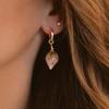 Fashion Summer Color Fruit Series Strawberry Raspberry Earrings Earrings Gold-Plated Color Retention
