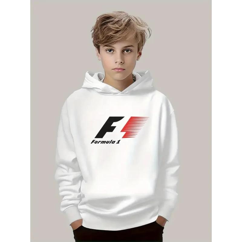 2D Herbst 2025 Kinder-Softsportbekleidung F1 Formel bedruckte lässige Kinder-Sportbekleidung