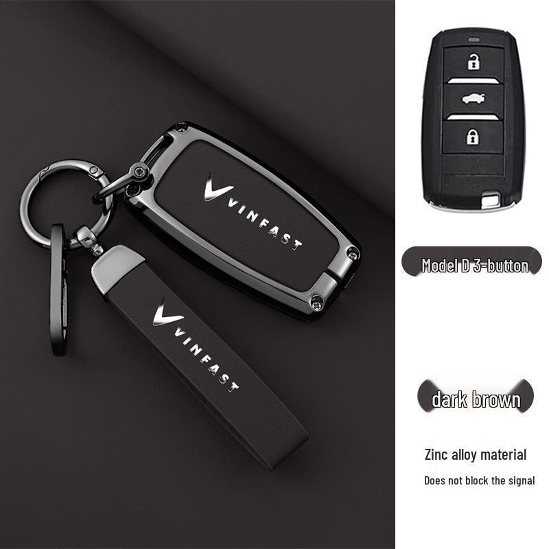 VinFast Key Cover & Metal Key Holder for VF5, VF8, and VF3 (Vietnam Edition)