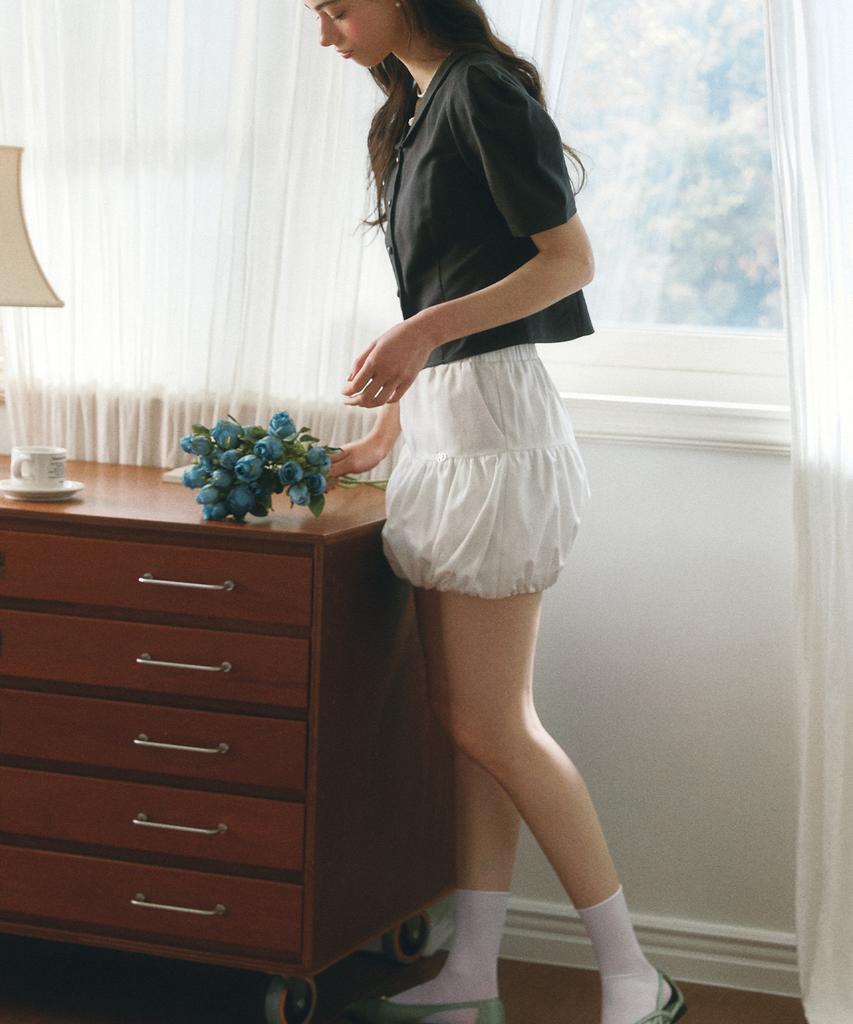 Neimkategoli Dahlia Balloon Skirt_White