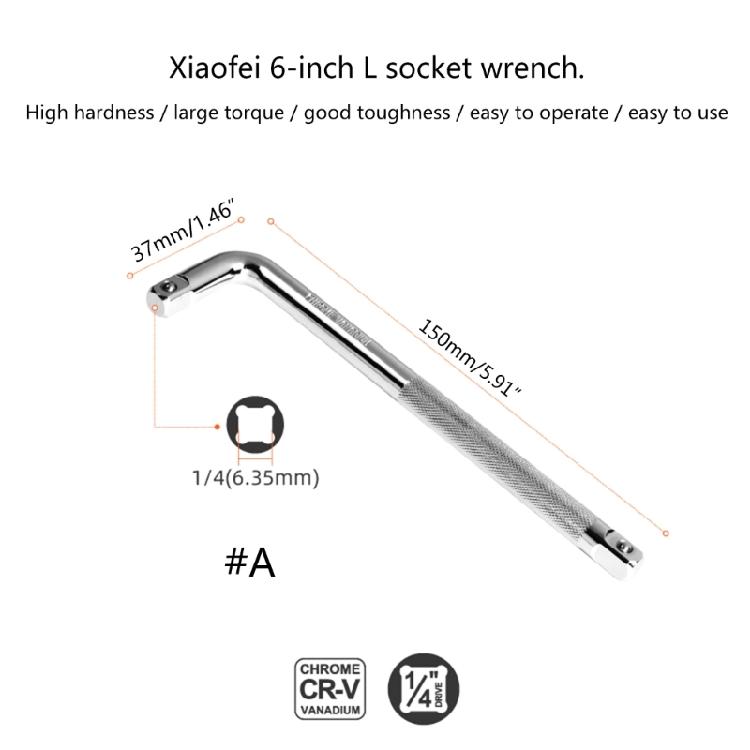 Klucz płaski typu L Wszechstronne i trwałe narzędzie 1/2"/1/4"/3/8" do zestawów nasadek