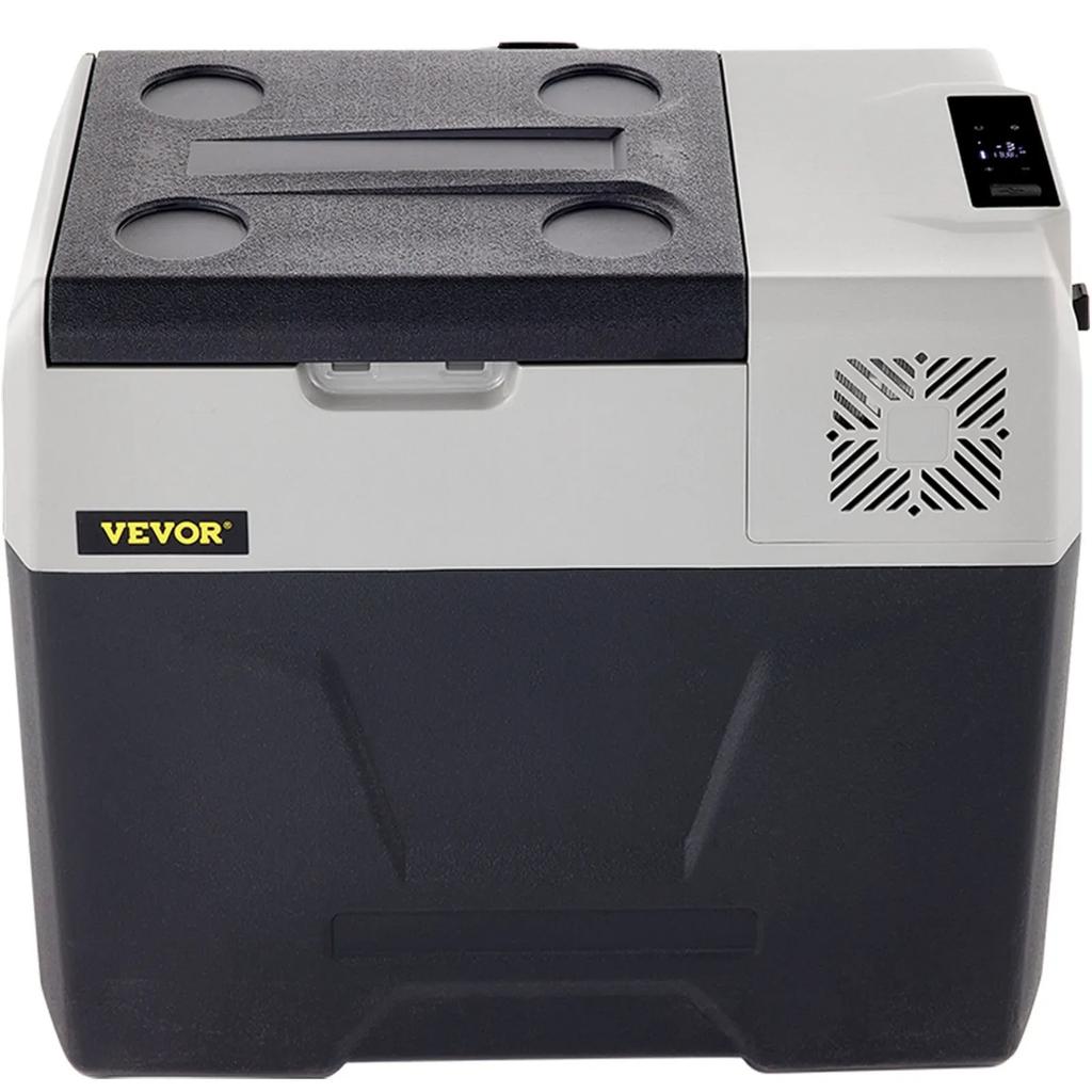 VEVOR Car Refrigerator, 12 Volt Car Refrigerator Fridge, 40 L Single Zone Portable Freezer with Wheels and Handle, -4 degrees F-68 degrees F