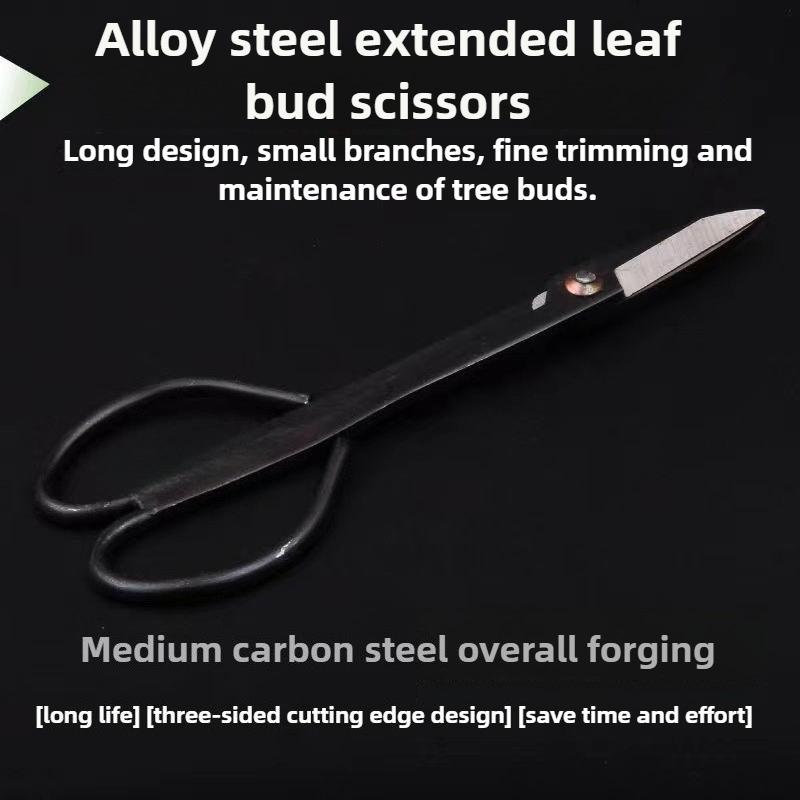 Bonsai Tools Long Handled Scissors Garden Fruit Tree Trimming Scissors Gardening Flower Twig Clippers Pruning Leaf Bud Tool