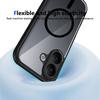 KEYSION Transparent Magnetic Phone Case for VIVO V60 Lite 5G Soft Silicone+PC HD Clear Shockproof Back Cover for IQOO Z10R 5G