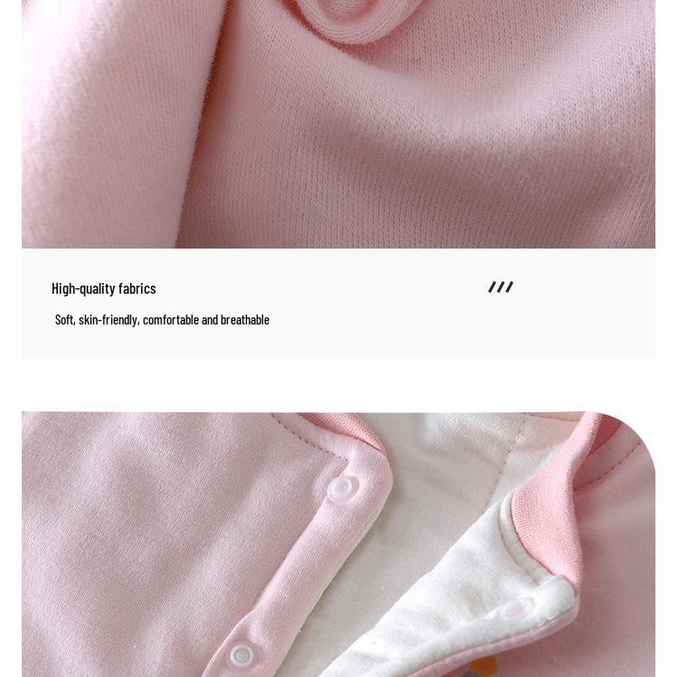 200g Handmade Cotton High-Waisted Two-Piece Set for Infants & Toddlers - Boys & Girls Autumn/Winter Outdoor Clothes