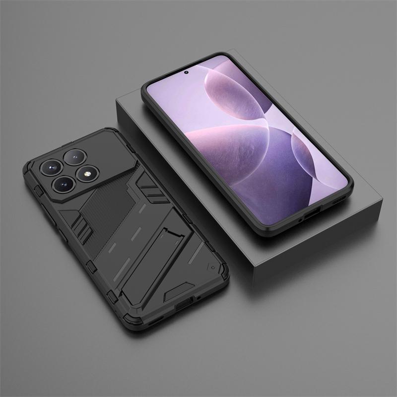 Holder Case For Xiaomi Poco X6 Pro Cover For Poco X6 Pro Capas Phone Back Bumper Kickstand Shockproof Cover Poco X6 Pro Fundas