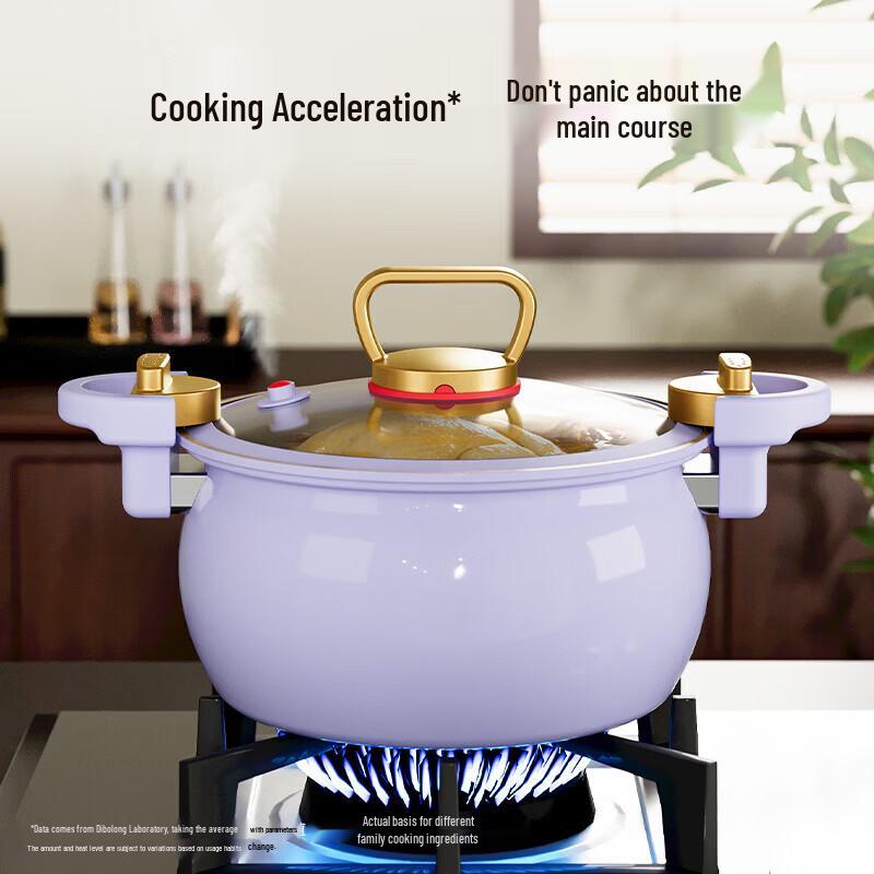 TIBORANG 304 Stainless Steel Micro Pressure Soup Pot