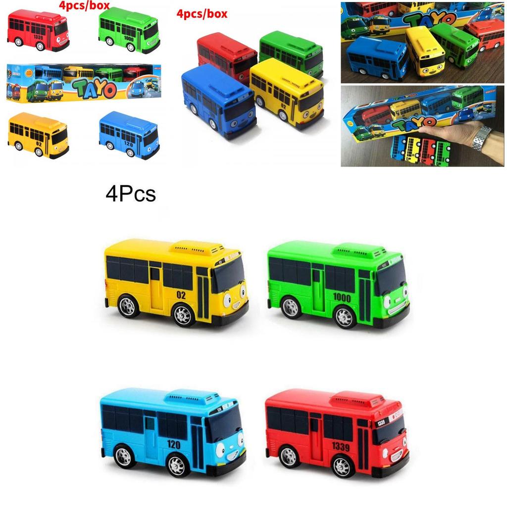 High-quality Mini Bus In Nine Colors With Working Doors Educational Toy Set