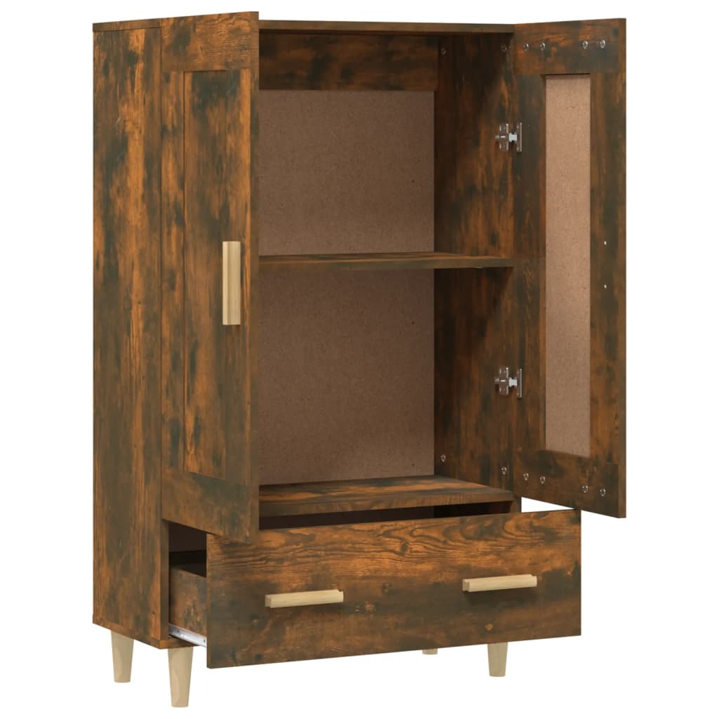Highboard Smoked Oak 70x31x115 cm Wood Based Panel