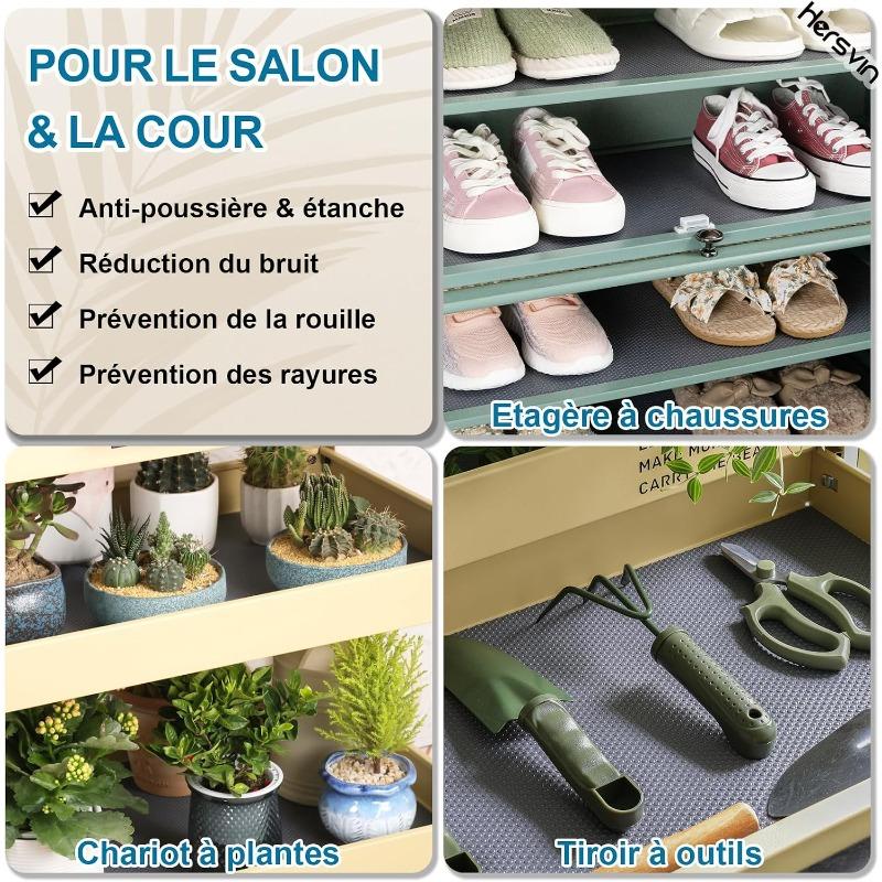 Non-Adhesive, Non-Slip Drawer Liner, Roll of Protection for Kitchen Drawers, Protects Shelves,and Refrigerators,EVA Plastic ProtectiveFilm orFurniture