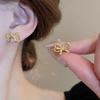 Women's Luxury Textured Metal Hoop Earrings - Versatile Niche Design