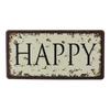 Text Signs Welcome Love Family Warm-Hearted Word Metal Plate Car License Tin Sign Wall Pin Up Tin Sign Retro Craft Iron Painting