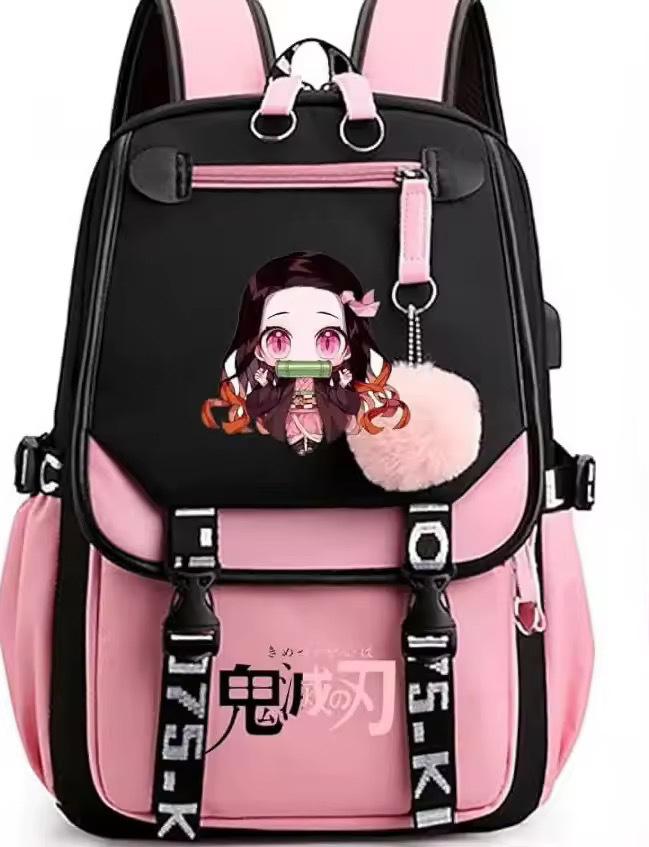 Backpack, Various Styles, Cartoon Heat Transfer, Digital Printing, Backpack, Large-Capacity Student Schoolbag