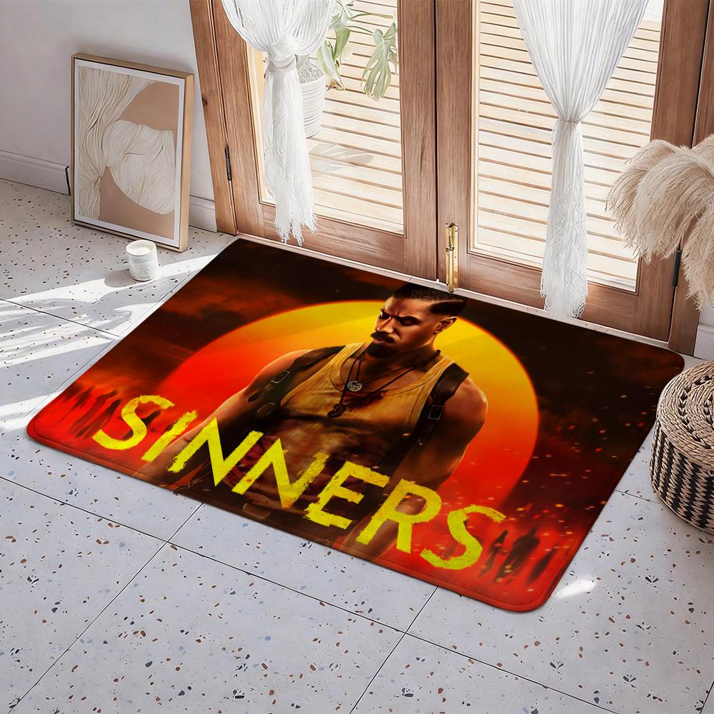 

Character S Sinner Floor Mat Eco Flannel Doormat Non Slip Odorless Indoor Floor Rug Soft Short Plush Home Mat 50x80cm