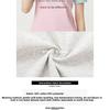 Heavyweight color-blocked round-neck women's simple versatile short-sleeve T-shirt, regular shoulder, cropped slim-fit top