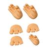 2Pcs Bathroom Toothbrush Holders Hand Feet Shape Simple Installation Multipurpose