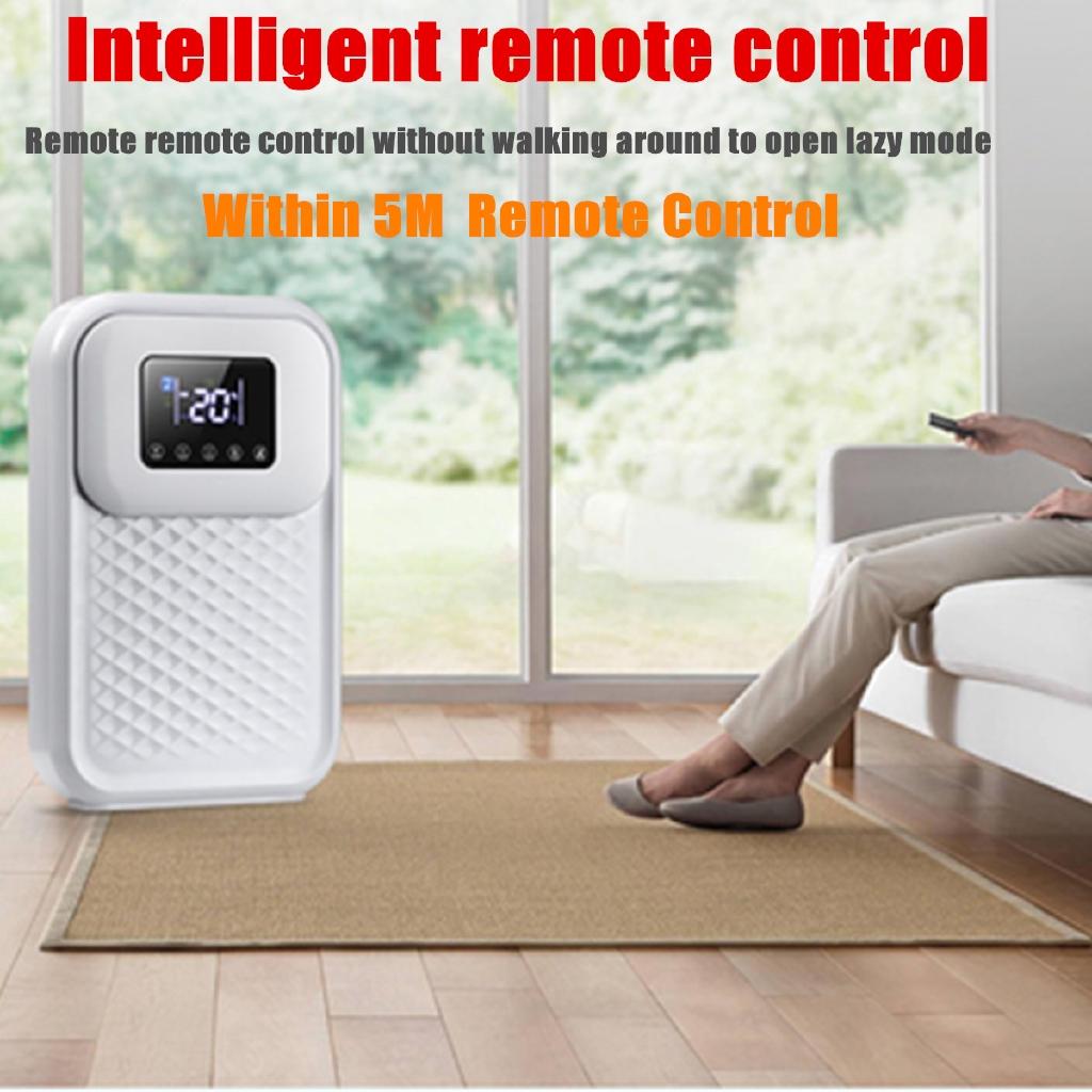 90W Mute Dehumidifier Moisture Absorber Indoor Dryer Air Basement LED Smart Touch Remote Control Timing External Water Pipe