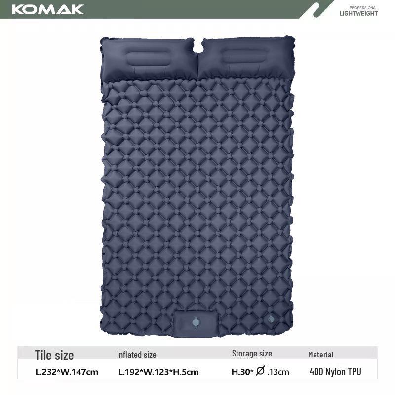 Thickened Inflatable Camping Mattress - Portable, Moisture-Proof Picnic & Tent Mat