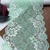 17.5cm Wide Elastic Lace, Light Cyan Stretch Mesh Lace Trim for Lingerie, Bra, Underwear, Dress, Garment, Crafting & Sewing