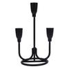 Three Head Candle Holder Iron Exquisite Candlestick Holder for Coffee Table Fireplace Decoration