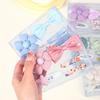 5Pcs/set Girls Hairclips Fresh Cloth BB Hair Bangs Barrette Flower Lace Bows Hairgripes Dopamine Colored Hair Accessories