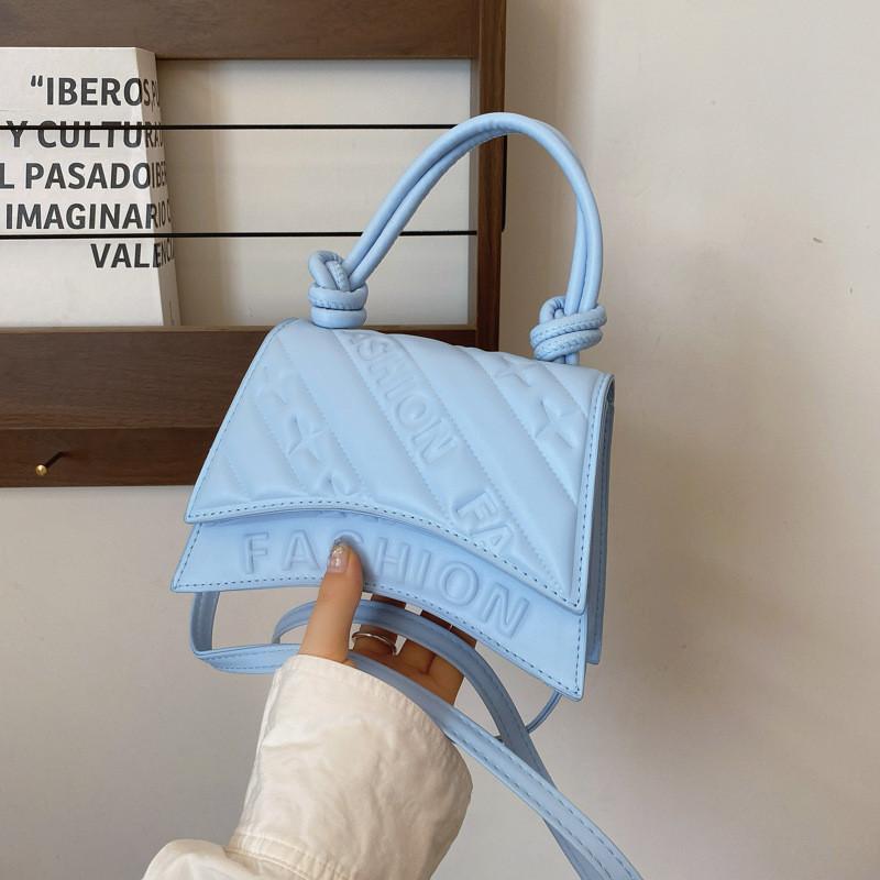 Elegant Korean Style Trendy Small Bag 2024 Summer Fashionable Pu Handbag In Brown