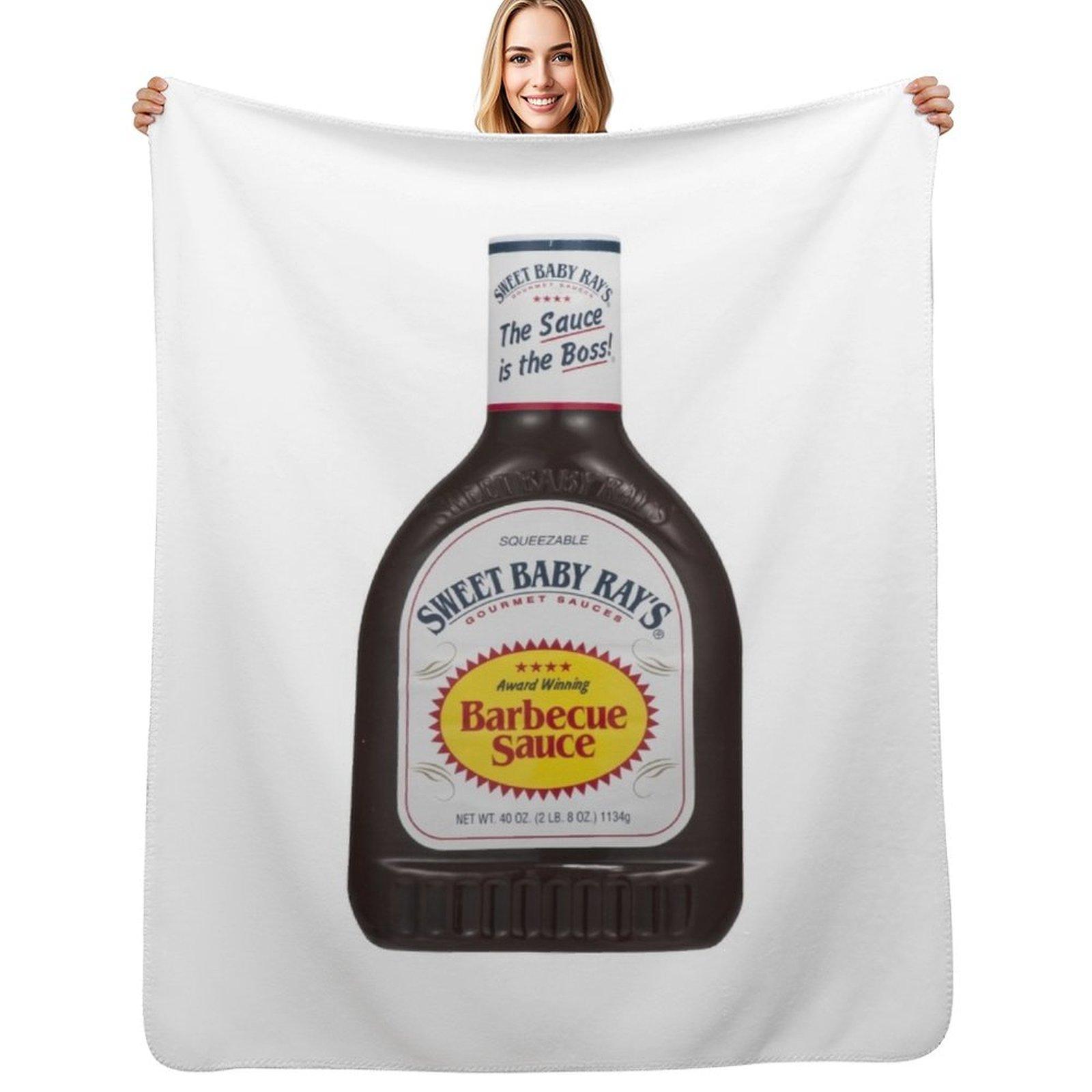 Mark Zuckerberg Sweet Baby Rays Bbq Sause Throw Blanket Travel Size Cozy Blanket for Plane Train 102x76cm(40x30in)