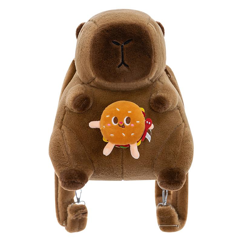 Fashionable Capybar Plush Toys Girls' Crossbody Bag for Girlfriends To Hold Flowers and Kapi Backpack Activity Gift Handbag