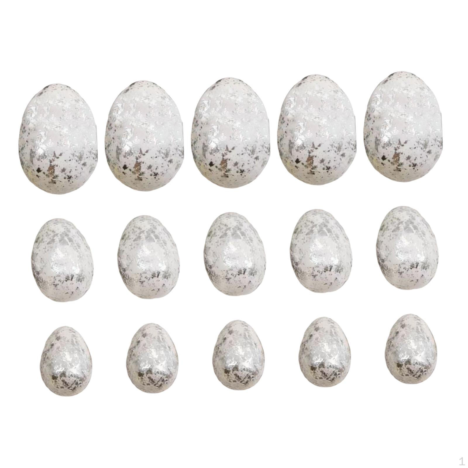 

15 Pieces Easter Egg Ornaments Basket Fillers Tree Versatile for Wreath Wall Window