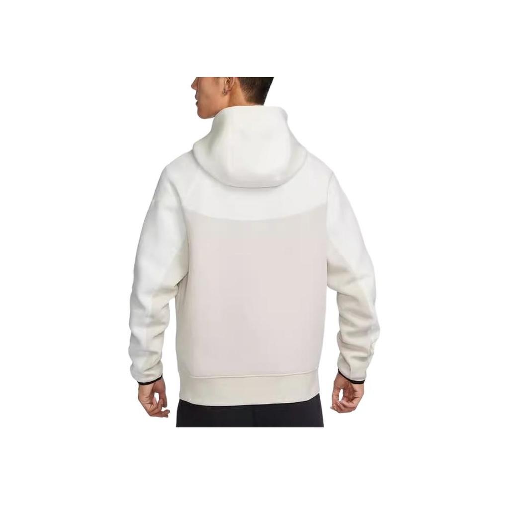 Nike Tch Flc Fz Wr Hoodie Color Block Comfortable Casual Jacket Men Jackets Khaki FB7922-104