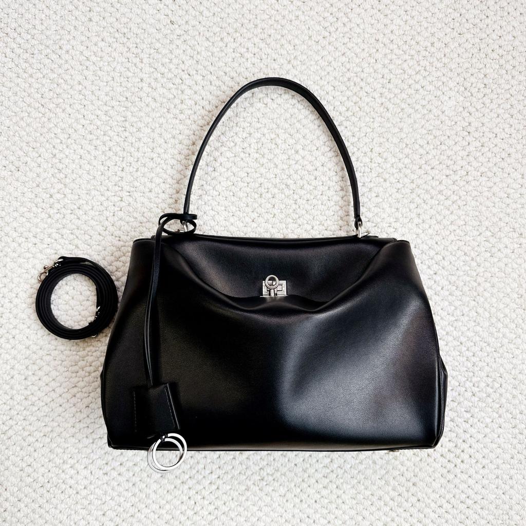 2025 New Style Real Leather Rodeo Bag Large Capacity Buckle Casual Messenger Single Shoulder Womens Bag