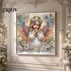 Kit de Manualidades de Arte con Diamantes Artificiales con Decoración de Relieve de Flores Retro, Kits de Perlas de Colibrí Pavo Real para Adultos, Manualidad de Pintura con Cuentas Brillantes 3D para Adultos, Hogar