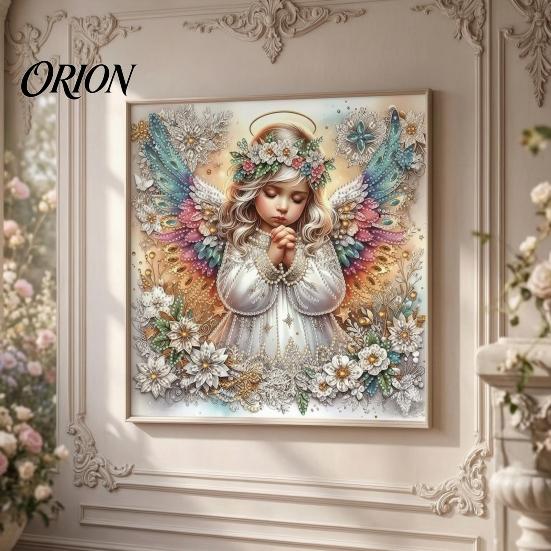 Kit de Manualidades de Arte con Diamantes Artificiales con Decoración de Relieve de Flores Retro, Kits de Perlas de Colibrí Pavo Real para Adultos, Manualidad de Pintura con Cuentas Brillantes 3D para Adultos, Hogar