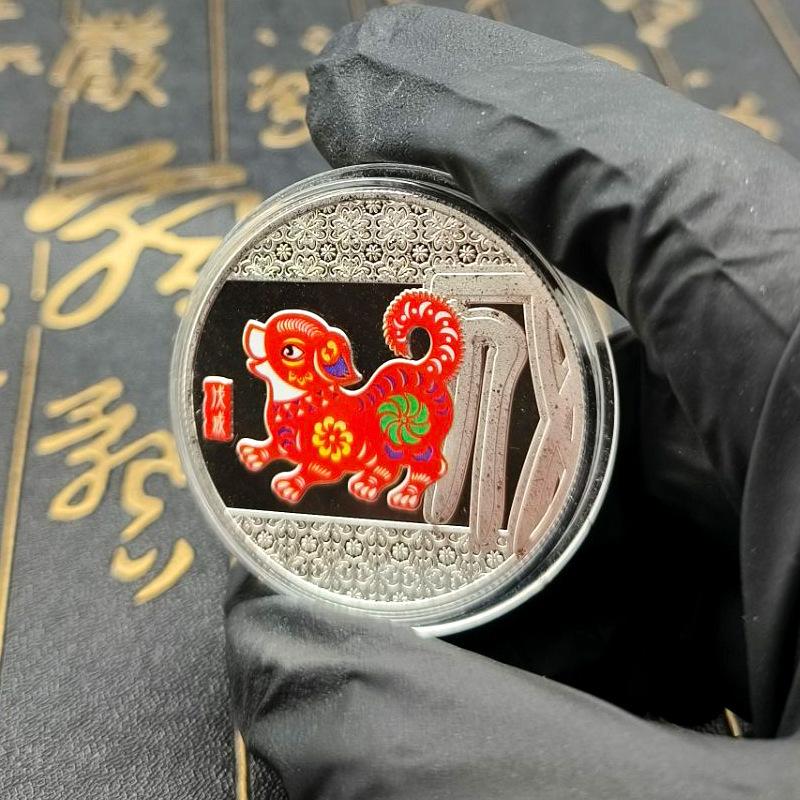 12 Medali Pamiątkowych Zodiaku, Wyroby Metalowe, Kolorowe, Monety Zodiaku, Pamiątki, Imprezy, Prezenty, Prezenty do Ręki, Prezent na Boże Narodzenie, Drobiazgi do Skarpet