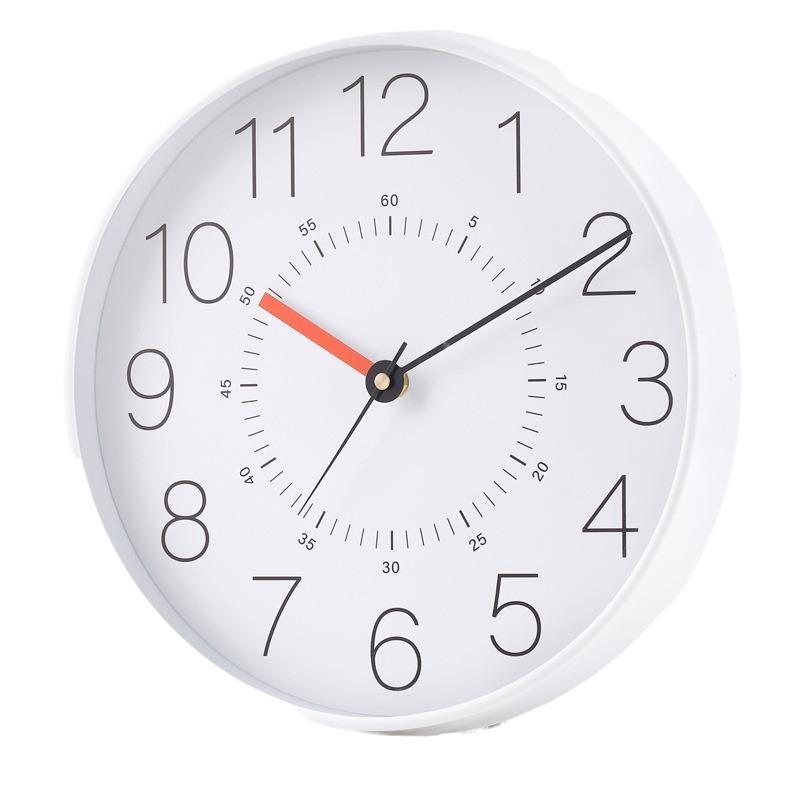 Plastic Silent Wall Clock Wall Clock Quartz Clock Three-dimensional Digital Scale Wall Clock Clock 12 Inches 30CM