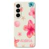 For Samsung Galaxy A17 5G Case Shell Flower Pattern Printing Straight Edge TPU Phone Back Cover
