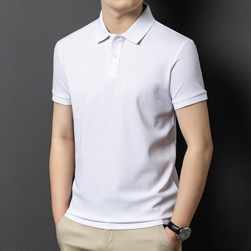 Yiliteng Men's Short Sleeve Business Casual Polo Shirt