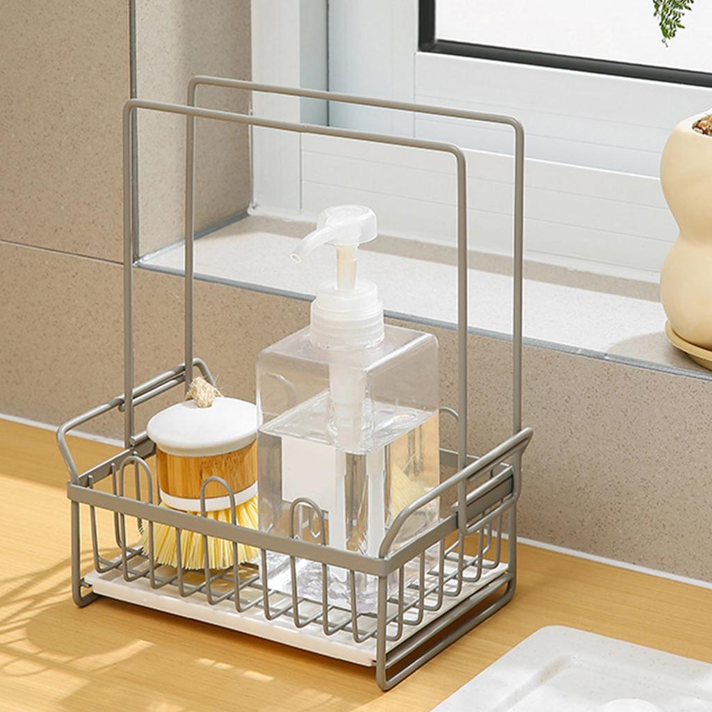 Sponge Rag Rack Dishcloth Drying Rack Sink Faucet Detergent Sponge Holder   for Kitchen Countertop