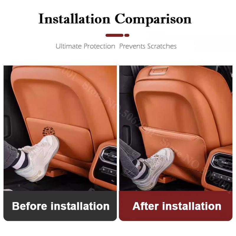For Chery JETOUR G700 2025 2026 Car Seatback Protector Pad Auto Seat Back Protective Child Anti-Kick Mats Interior Accessories
