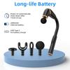 Massage Gun Deep Tissue - Back Massager for Relax Deep Tissue with Extended Handle, 10MM Percussion Less-Shock Neck/Foot/Leg/Shoulder Massager