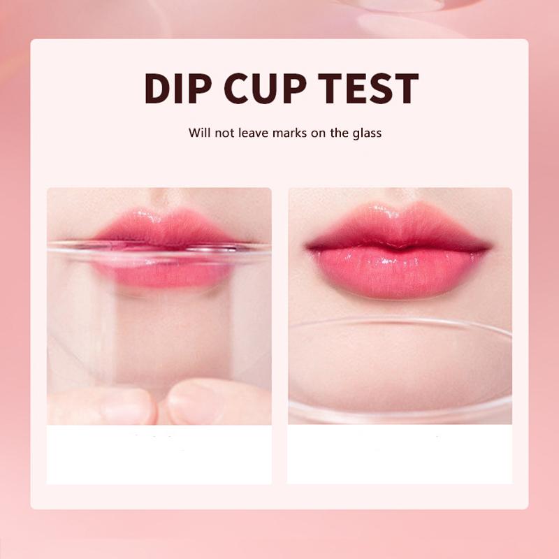 MERCILEN Flower Crystal Clear Essential Oil Temperature Changing Lip Balm Moisturizing Jelly Lip Balm Non-Stick Cup Color Changing Lipstick