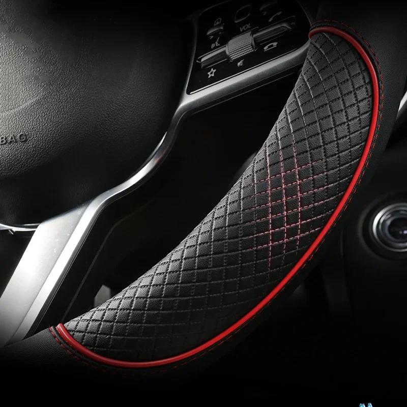 Car Steering Wheel Cover Microfiber Leather 38cm Non-Slip for Seat Tarraco Arona Ateca Ibiza Toledo Mii Leon Arosa Exeo ST FR