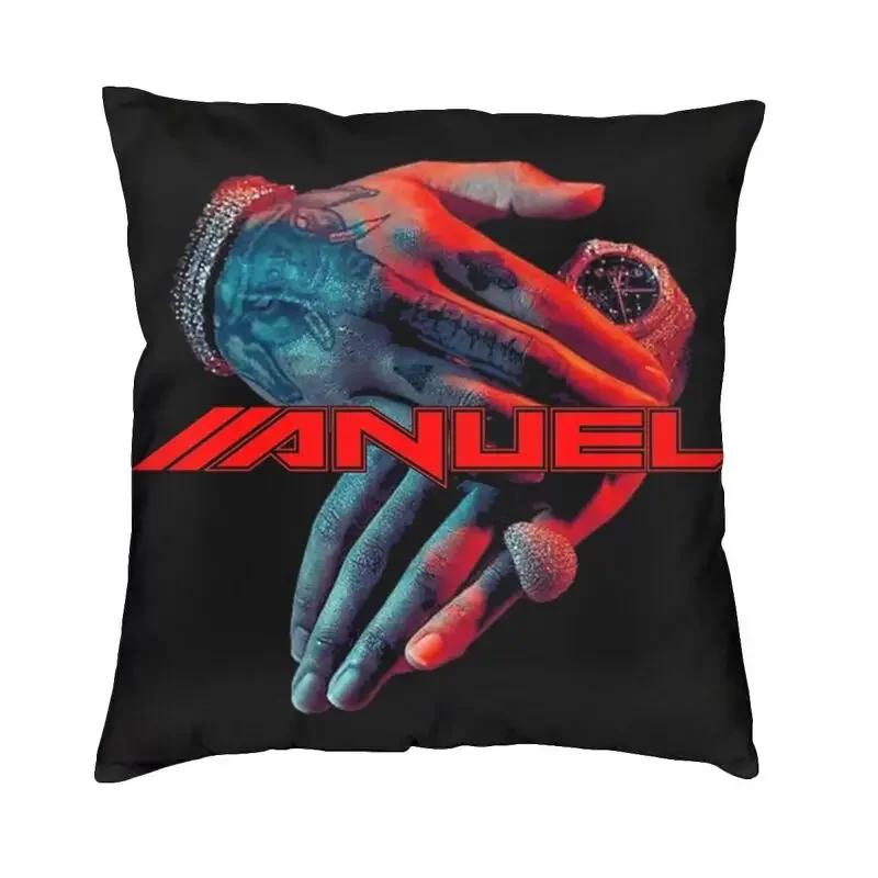 Anuel AA Rapper Latin Urban Music Kissenbezug Dekor Zuhause Luxus Stuhlkissen Quadratischer Kissenbezug