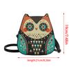 PU Leather Messenger Bag for Women Owl Shape Shoulder Bag Cartoon Owl Crossbody Bag Small Square Bag Shopping Bag