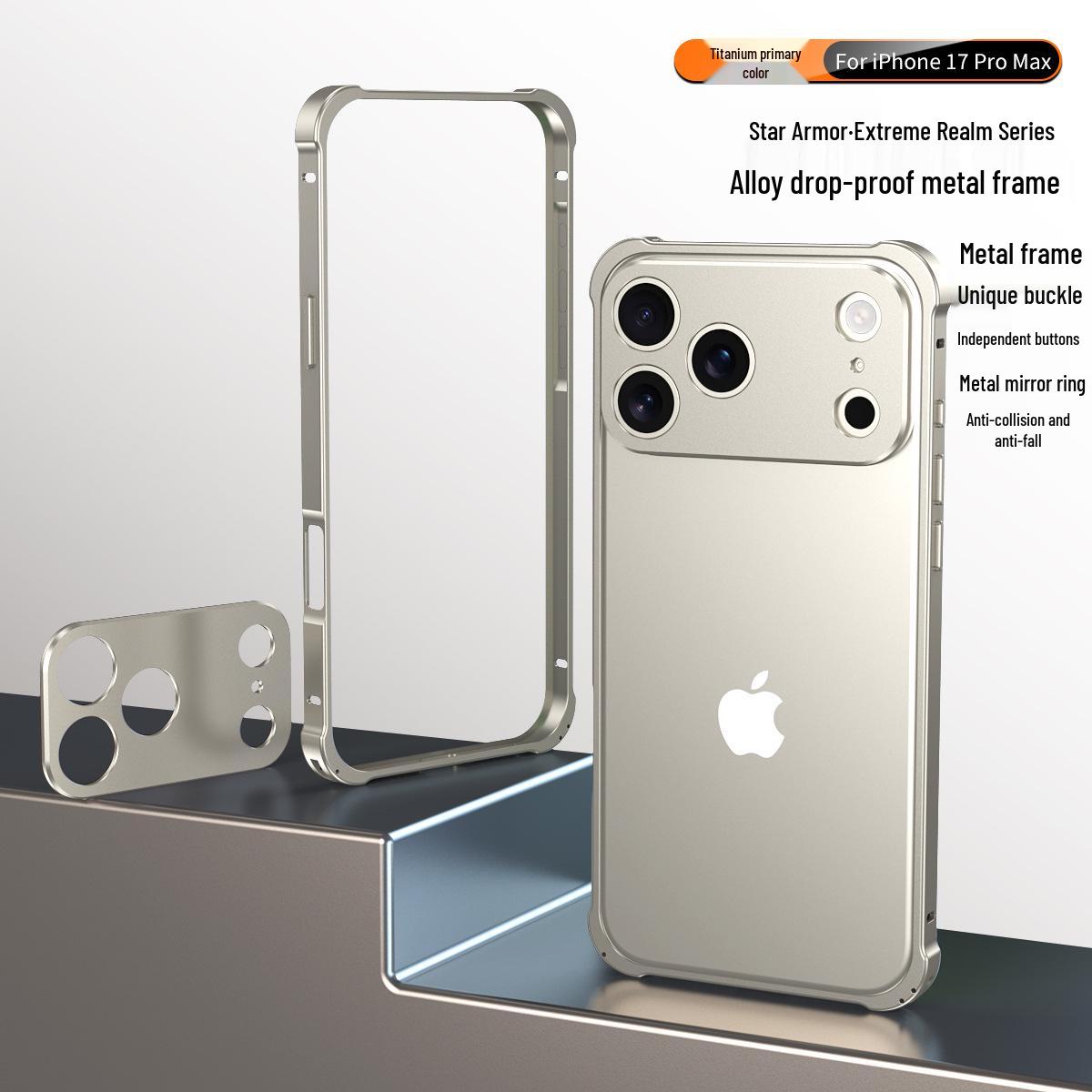 

Серия Star Armor Extreme Realm - Металлический каркас для iPhone 17 Pro Max, защитный чехол 15 Pro Max