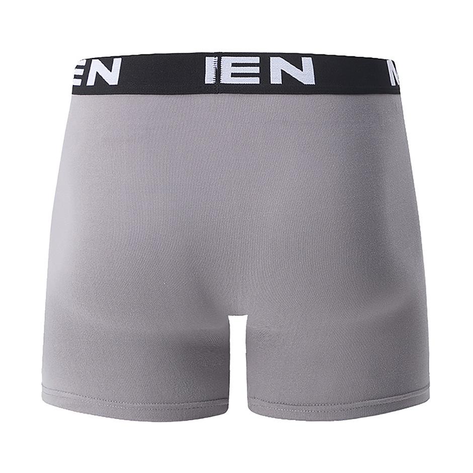 7-Pack Men's Underwear: Solid-Colour Fashion Essentials Versatile Long Boxer Briefs