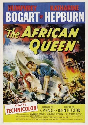 The African Queen Hepburn Bogart Movie Film Metal Sign wall Plaque retro a